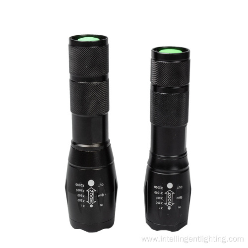 T6 AluminumTelescopic Zoom Rechargeable Feneri Flashlight